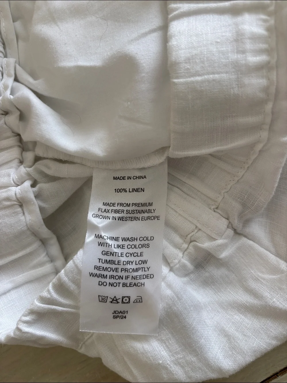 Quince 100% European Linen Pants White Large